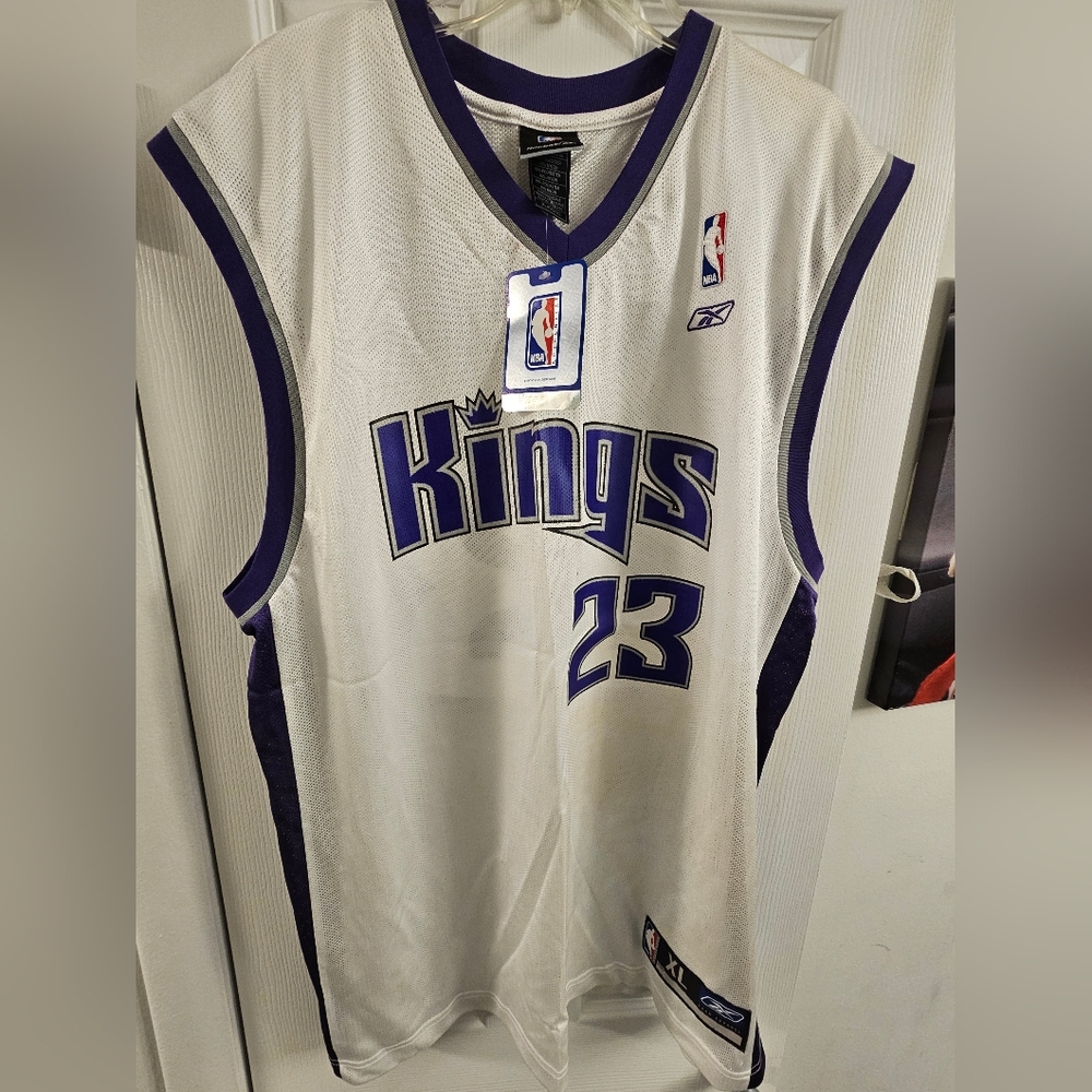 Sacramento Kings Kevin Martin Basketball Jersey - White and Purple